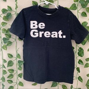 4/20 Kids “Be Great” black short sleeve shirt